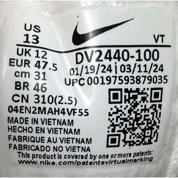 Nike Size 13 Sneaker Shoes Lunar Roam Phantom White  DV2440-100 Athletic New main image 6